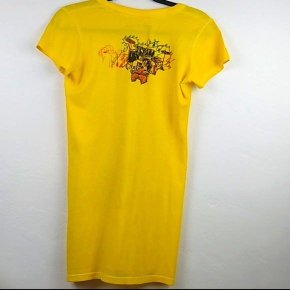 ♥️SOLD♥️ 2B Free Joyful Graphic Golden Yellow Tee - Picture 3 of 11